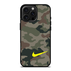 NIKE LOGO CAMO ARMY iPhone 16 Pro Max Case NIKE LOGO CAMO ARMY iPhone 16 Pro Max Case