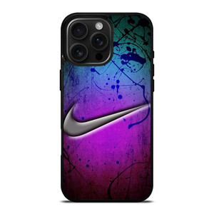 NIKE LOGO GREEN VIOLET iPhone 16 Pro Max Case NIKE LOGO GREEN VIOLET iPhone 16 Pro Max Case