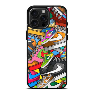 NIKE SHOES ART COLLAGE iPhone 16 Pro Max Case NIKE SHOES ART COLLAGE iPhone 16 Pro Max Case