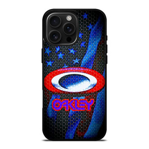 OAKLEY LOGO AMERICAN FLAG iPhone 16 Pro Max Case OAKLEY LOGO AMERICAN FLAG iPhone 16 Pro Max Case