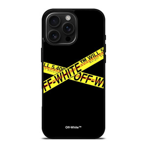 OFF WHITE LOGO POLICE LINE iPhone 16 Pro Max Case