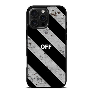 OFF WHITE LOGO STRIPE iPhone 16 Pro Max Case