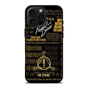 PANIC AT THE DISCO LOGO GOLD iPhone 16 Pro Max Case PANIC AT THE DISCO LOGO GOLD iPhone 16 Pro Max Case
