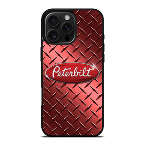 PETERBILT LOGO RED METAL iPhone 16 Pro Max Case