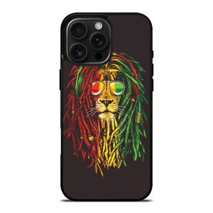 RASTA LION REGGAE BOB MARLEY iPhone 16 Pro Max Case RASTA LION REGGAE BOB MARLEY iPhone 16 Pro Max Case