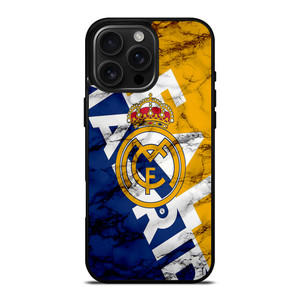 REAL MADRID MARBLE ART LOGO iPhone 16 Pro Max Case REAL MADRID MARBLE ART LOGO iPhone 16 Pro Max Case