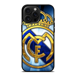 REAL MADRID SHINE LOGO iPhone 16 Pro Max Case REAL MADRID SHINE LOGO iPhone 16 Pro Max Case