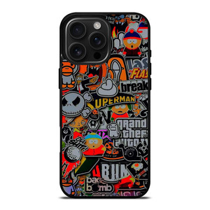STICKER BOMB COMPILATION iPhone 16 Pro Max Case STICKER BOMB COMPILATION iPhone 16 Pro Max Case