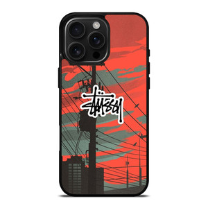 STUSSY LOGO METRO CITY iPhone 16 Pro Max Case STUSSY LOGO METRO CITY iPhone 16 Pro Max Case