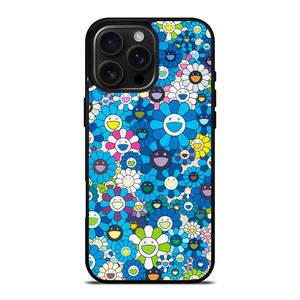 TAKASHI MURAKAMI BLUE FLOWERS iPhone 16 Pro Max Case TAKASHI MURAKAMI BLUE FLOWERS iPhone 16 Pro Max Case