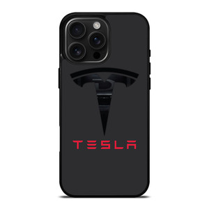 TESLA MOTORS BLACK ICON iPhone 16 Pro Max Case TESLA MOTORS BLACK ICON iPhone 16 Pro Max Case