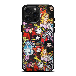 TIM BURTON CHARACTERS iPhone 16 Pro Max Case