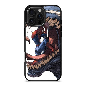 VENOM VS SPIDERMAN MARVEL CARTOON iPhone 16 Pro Max Case VENOM VS SPIDERMAN MARVEL CARTOON iPhone 16 Pro Max Case