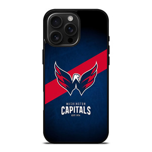 WASHINGTON CAPITALS LOGO NHL HOCKEY CLUB iPhone 16 Pro Max Case