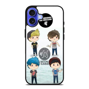 5 SECONDS OF SUMMER 5SOS CARTOON iPhone 16 Case