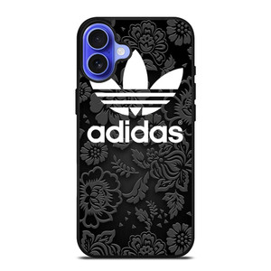 ADIDAS LOGO BLACK FLORAL iPhone 16 Case ADIDAS LOGO BLACK FLORAL iPhone 16 Case
