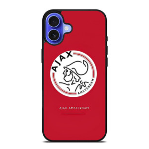 AJAX AMSTERDAM FOOTBALL TEAM LOGO ICON iPhone 16 Case AJAX AMSTERDAM FOOTBALL TEAM LOGO ICON iPhone 16 Case