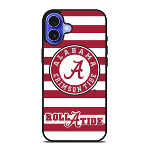 ALABAMA CRIMSON TIDE ROLL A TIDE STRIPE LOGO iPhone 16 Case