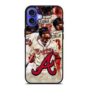 ATLANTA BRAVES ACUNA JR iPhone 16 Case ATLANTA BRAVES ACUNA JR iPhone 16 Case