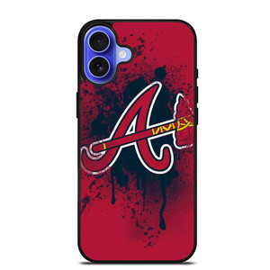 ATLANTA BRAVES MLB LOGO ICON iPhone 16 Case ATLANTA BRAVES MLB LOGO ICON iPhone 16 Case