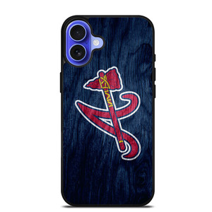 ATLANTA BRAVES MLB LOGO LANDSCAPE iPhone 16 Case ATLANTA BRAVES MLB LOGO LANDSCAPE iPhone 16 Case