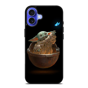 BABY YODA BUTTERFLY STAR WARS iPhone 16 Case BABY YODA BUTTERFLY STAR WARS iPhone 16 Case