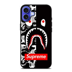 BAPE SHARK SUPREME SIDE iPhone 16 Case BAPE SHARK SUPREME SIDE iPhone 16 Case