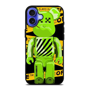 BEARBRICK X OFF WHITE iPhone 16 Case BEARBRICK X OFF WHITE iPhone 16 Case