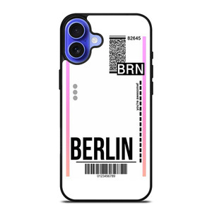 BERLIN BOARDING PASS iPhone 16 Case BERLIN BOARDING PASS iPhone 16 Case