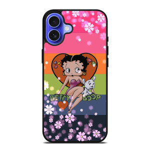 BETTY BOOP PINK FLOWER iPhone 16 Case BETTY BOOP PINK FLOWER iPhone 16 Case