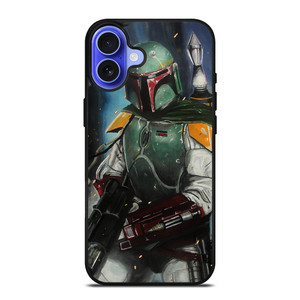 BOBA FETT STAR WARS ATTACK iPhone 16 Case BOBA FETT STAR WARS ATTACK iPhone 16 Case