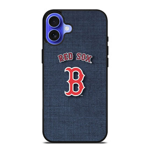 BOSTON RED SOX LOGO JEANS iPhone 16 Case BOSTON RED SOX LOGO JEANS iPhone 16 Case