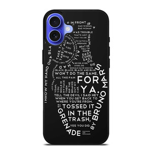 BRUNO MARS LYRICS iPhone 16 Case