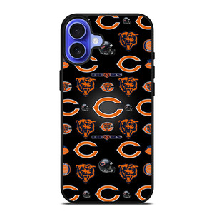 CHICAGO BEARS LOGO COLLAGE iPhone 16 Case CHICAGO BEARS LOGO COLLAGE iPhone 16 Case