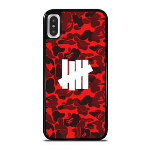 UNDEFEATED BAPE CAMO RED iPhone X / XS Case
