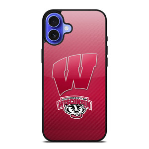 CLUB WISCONSIN BADGER LOGO iPhone 16 Case CLUB WISCONSIN BADGER LOGO iPhone 16 Case