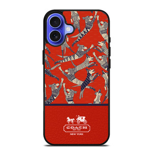 COACH NEW YORK DOG PARTY iPhone 16 Case