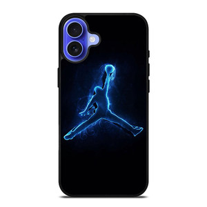 COOL AIR JORDAN LOGO BLUE iPhone 16 Case