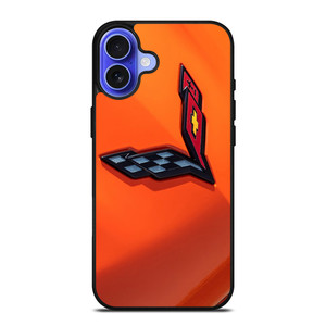 CORVETTE ORANGE LOGO iPhone 16 Case CORVETTE ORANGE LOGO iPhone 16 Case
