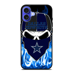 DALLAS COWBOYS SKULL BANDANA iPhone 16 Case DALLAS COWBOYS SKULL BANDANA iPhone 16 Case