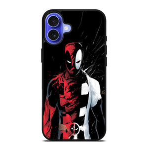 DEADPOOL BLACK IN BLACK WHITE iPhone 16 Case DEADPOOL BLACK IN BLACK WHITE iPhone 16 Case