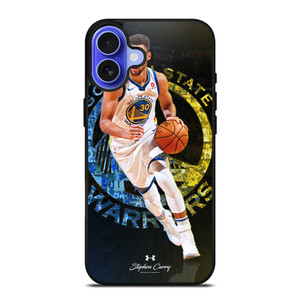 DRIBBLING STEPHEN CURRY GOLDEN STATE WARRIORS iPhone 16 Case DRIBBLING STEPHEN CURRY GOLDEN STATE WARRIORS iPhone 16 Case