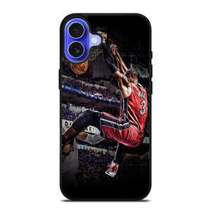 DWAYNE WADE MIAMI DUNK iPhone 16 Case DWAYNE WADE MIAMI DUNK iPhone 16 Case