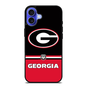 GEORGIA BULDOGS STRIPS iPhone 16 Case GEORGIA BULDOGS STRIPS iPhone 16 Case