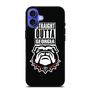 GEORGIA BULLDOGS UGA STRAIGHT OUTTA iPhone 16 Case GEORGIA BULLDOGS UGA STRAIGHT OUTTA iPhone 16 Case