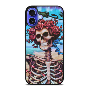 GRATEFUL DEAD SKULL BLUE LIGHT iPhone 16 Case