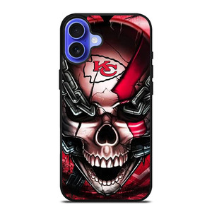 KANSAS CITY CHIEFS SKULL iPhone 16 Case