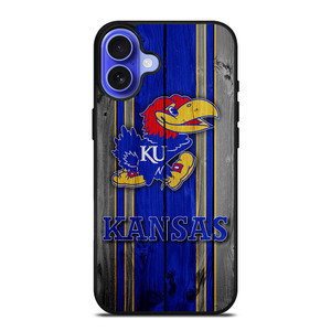 KANSAS JAYHAWKS LOGO iPhone 16 Case