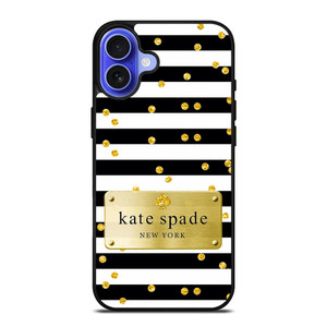 KATE SPADE POLKADOTS GOLD iPhone 16 Case