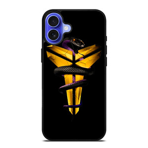 KOBE BRYANT BLACK MAMBA YELLOW iPhone 16 Case KOBE BRYANT BLACK MAMBA YELLOW iPhone 16 Case